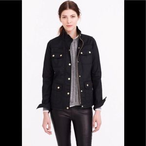 J Crew relaxed boyfriend field jacket size XS black